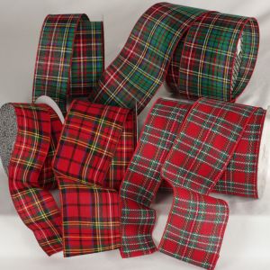 Wired Scotch Tartan Ribbon