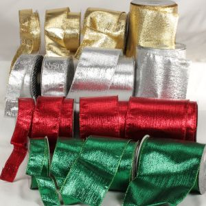 Wired Shinny Holiday Ribbon