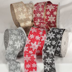 Wired Snowflakes Ribbon