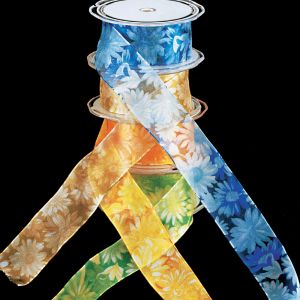 French Wire Blossom Sheer Ribbon