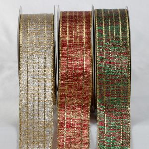 Wired Woven Lame Bali Ribbon