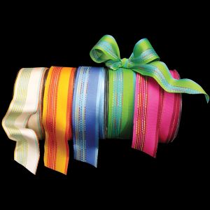 Wired Taffeta "Mixed Stripes" Ribbon
