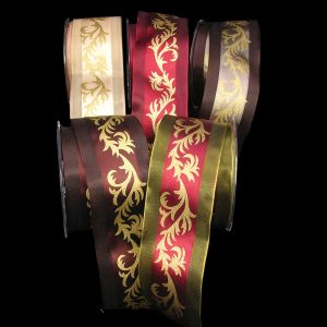 Wired Margaritte Taft Vines Ribbon