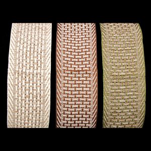 Wired Natural Weave Ribbon