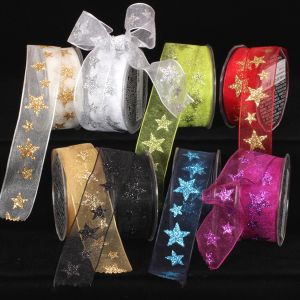 Wired Sheer Bright Star Ribbon