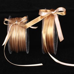 Double Sided Satin with Stitch Edge Ribbon
