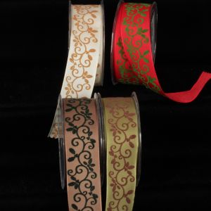 Wired Velvet Mistle Ribbon