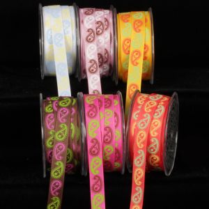 Inga's Paisley Grosgrain Ribbon