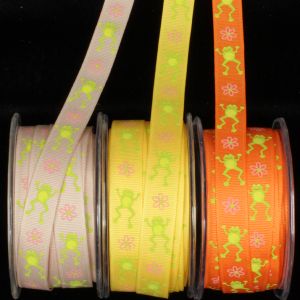 Inga's Frog Grosgrain Ribbon