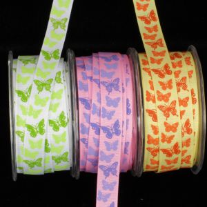 Inga's B-fly Grosgrain Ribbon