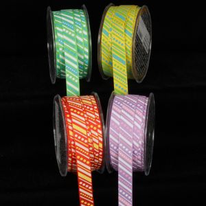 Inga's Lines Grosgrain Ribbon