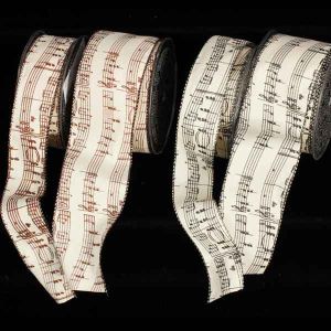 Wired Taffeta Notes Ribbon