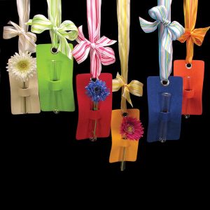 Felt with Glass Flower Vase
