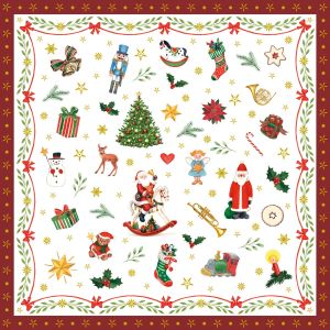 Ornaments All Over Red Design