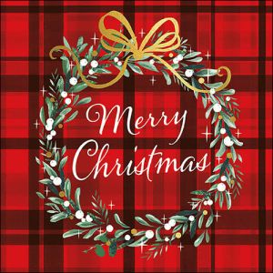 Christmas Plaid Red Design