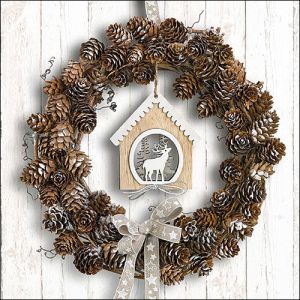 Pine Cone Wreath Design
