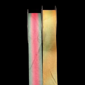 Cut Edge Satin Silk Ombre Ribbon