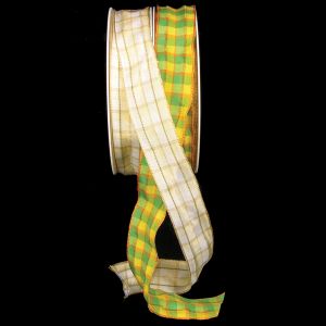 Wired Holstein Plaid Ribbon