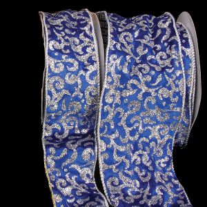 Wire Silver Cord Edging Velvet Ribbon