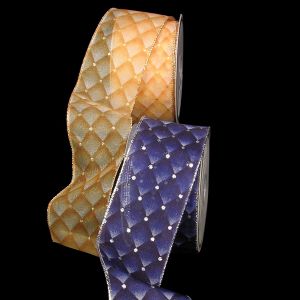Wired Sheer Sparkle Diamonds Ribbon