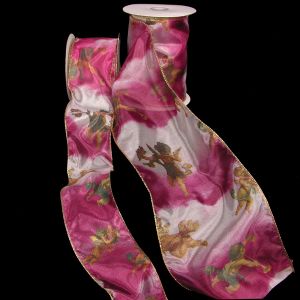 Wire Edge Sheer Floating Angel Ribbon