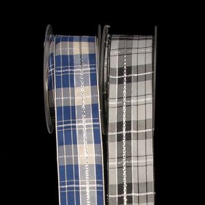 French Wired Plaid "McDaniel" Ribbon
