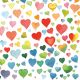 Colourful Hearts mix Lunch Napkin