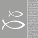 Glaube Fisch Silver Lunch Napkin