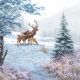 Deer Family Lunch Napkin