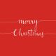 Christmas Note Red Lunch Napkin