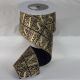 Wired Velvet Print Christmas Letters 4 in 27yds Navy