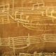 Wire Edge Sheer Mozart Notes 6 Inch 27 Yards Gold