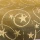 Wire Edge Sheer Glitter Star 3 Inch 27 Yards Gold