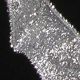 Beaded Wire Edge Fabric Broadway 3 Inch 20 Yards Silver