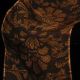 Wired Indian Sheer with Print 3 Inch 27 Yards Copper