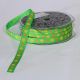 Printed Grosgrain Multi Dots 3/8 Inch 30 Yards Emerald