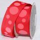 Fine Wired Taffeta Polka Dots 1 1/2 Inch 27 Yards Red