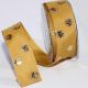 Wired Taffeta Golden Polka Dots 1 1/2 Inch 27 Yards Gold