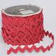 Woven Edge Rick-rack W. Gold 1/2 Inch 55 Yards Red