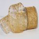 Wire Edge Sheer Super Stars 1 1/2 Inch 20 Yards Gold