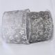 Wire Edge Sheer Super Stars 3 Inch 20 Yards Silver Grey