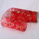 Wire Edge Sheer Super Stars 9 Inch 20 Yards Red