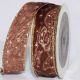 Wire Edge Plump Stars 1.5 inch 27 yards Gold/Brown