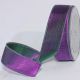 Wire Edge Two Tone Mardi Gras 1.5 inch 20 yards Green/Purple