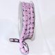 Woven Edge Chenille Blocks 3/8 inch 10 yards Purple