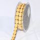 Woven Edge Chenille Blocks 3/8 inch 10 yards Gold