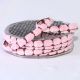 Woven Edge Chenille Blocks 3/8 inch 10 yards Pink