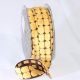 Woven Edge Chenille Blocks 7/8 inch 10 yards Gold