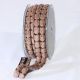 Woven Edge Chenille Blocks 7/8 inch 10 yards Chocolate