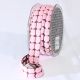 Woven Edge Chenille Blocks 7/8 inch 10 yards Pink
